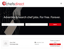 Tablet Screenshot of chefs-direct.com
